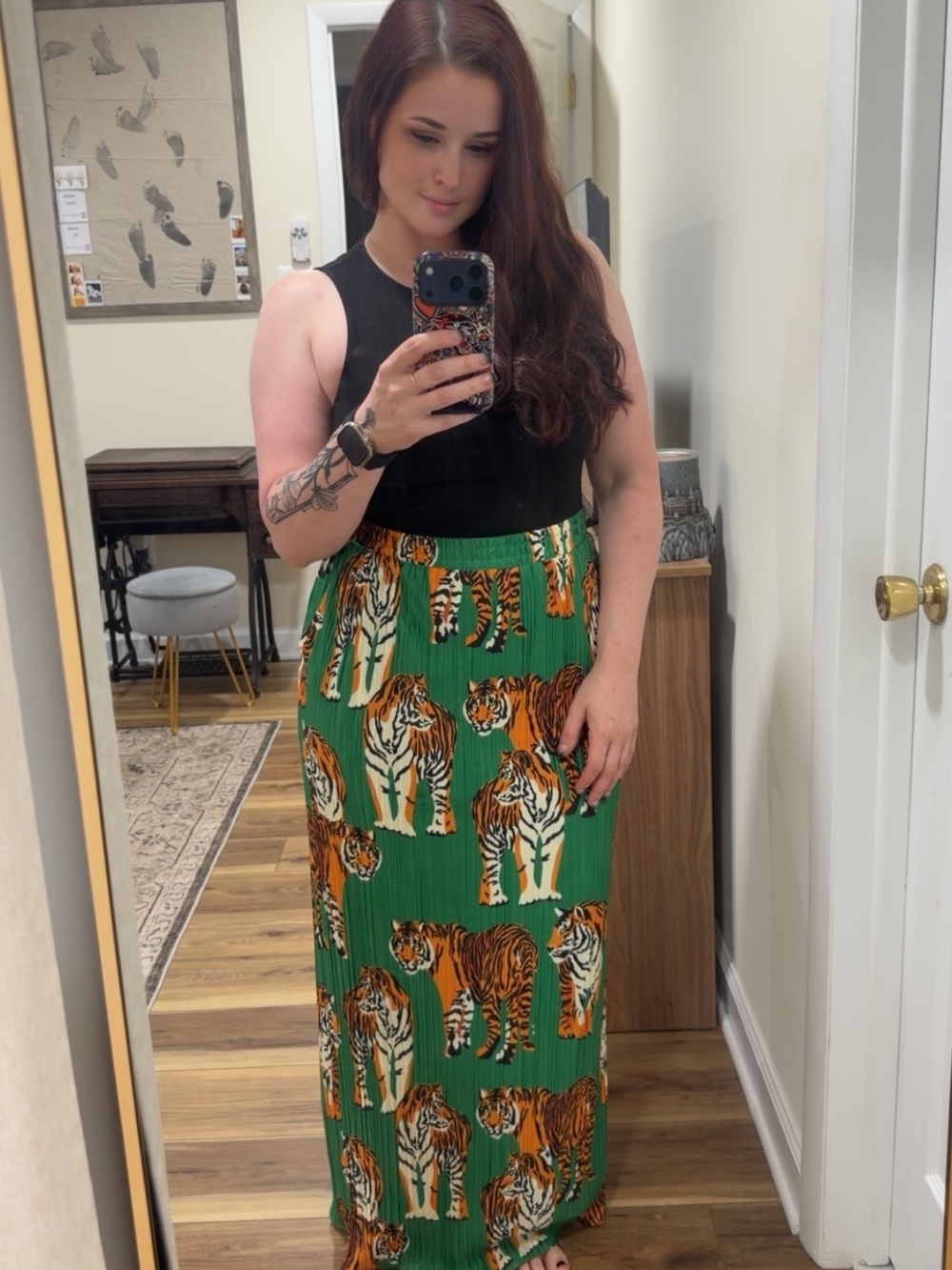 NWT Dressed in Lala Tiger Skirt SIZE LARGE